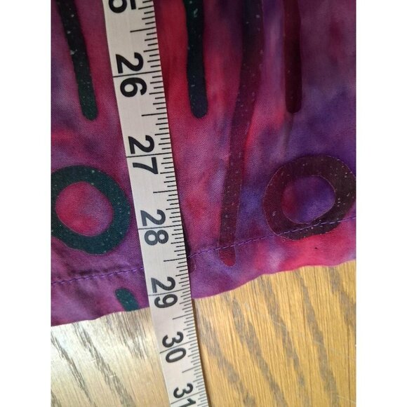 Vintage Earthroamer Imports Mens Button-Up Shirt L Tie-Dye Abstract Purple/Pink - Picture 4 of 5